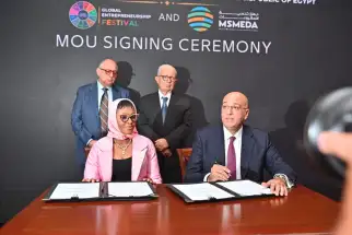 المهرجان العالمي لريادة الأعمال يوقع اتفاقية شراكة استراتيجية مع «جهاز تنمية المشروعات» لدعم الرواد المصريين